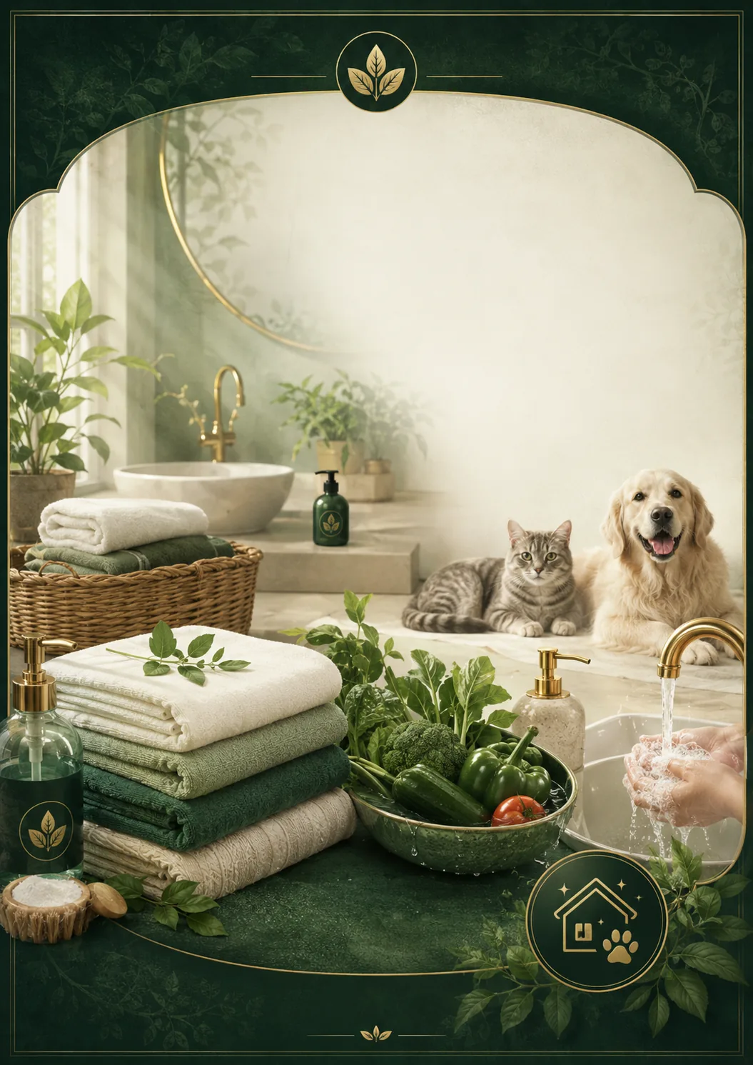 Home, family, and pet protection visual